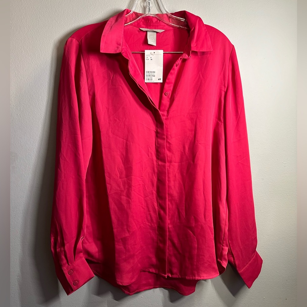 Pink H&M button up